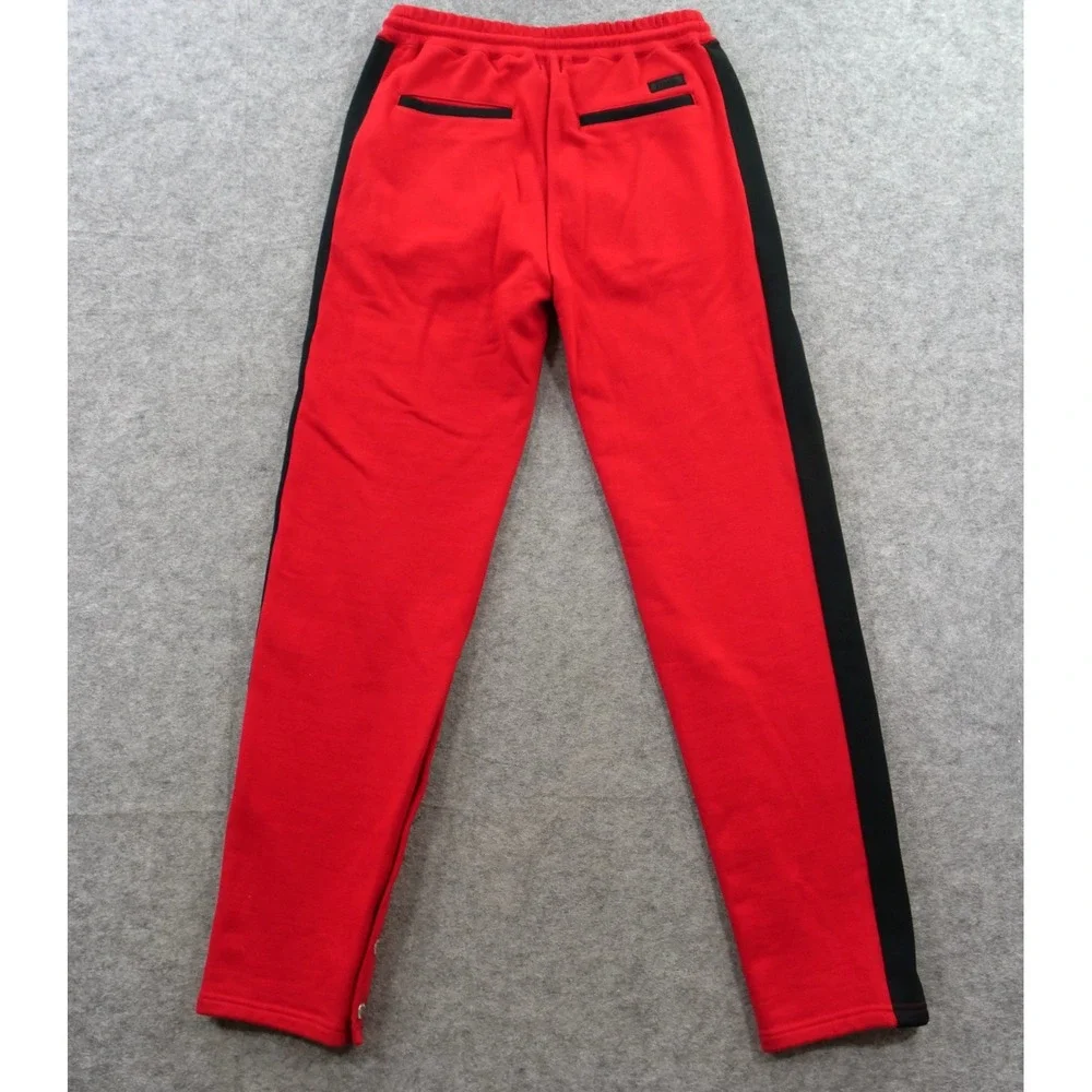 Chrsitian Dada Joggers Sweatpants Mens Medium 48 Red Side Stripe Tearaway New